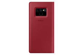 SAMSUNG NOTE 9 LEATHER WALLET COVER RED